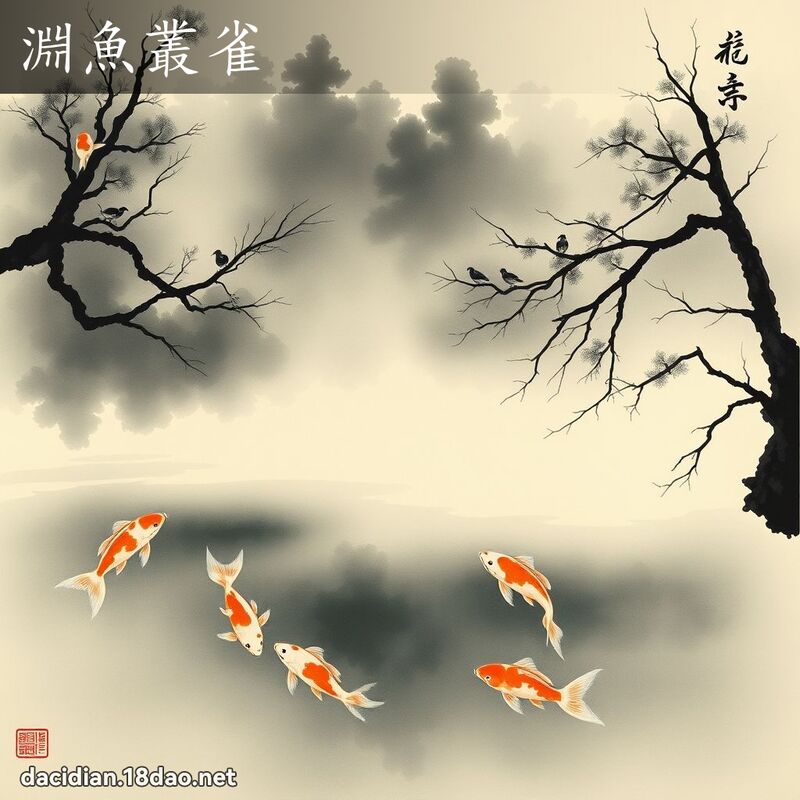 渊鱼丛雀 配图