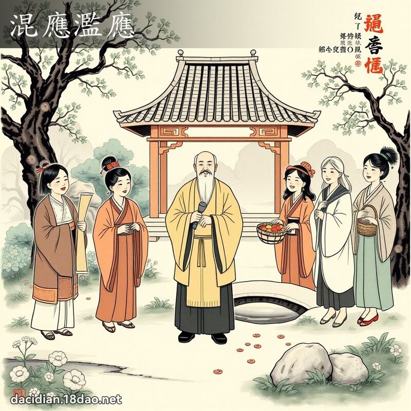 混应滥应 配图