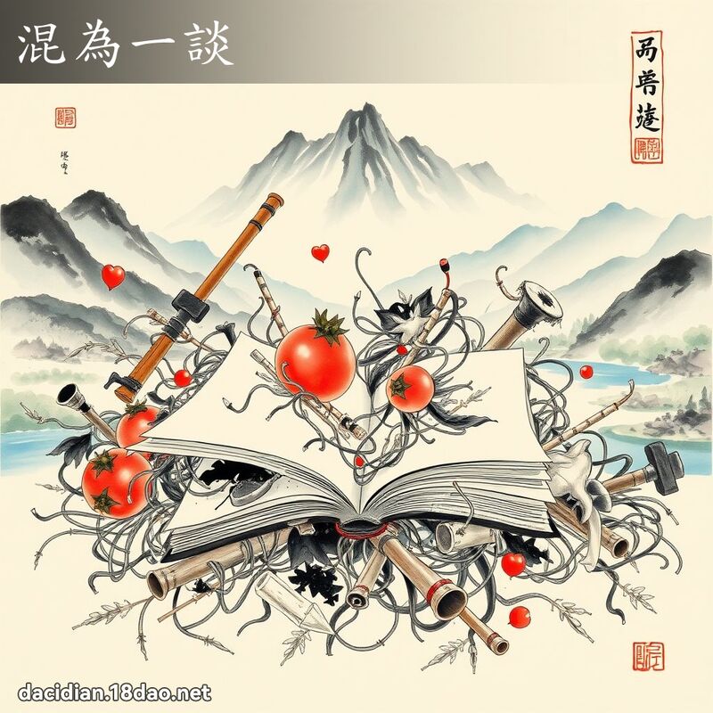 混为一谈 配图