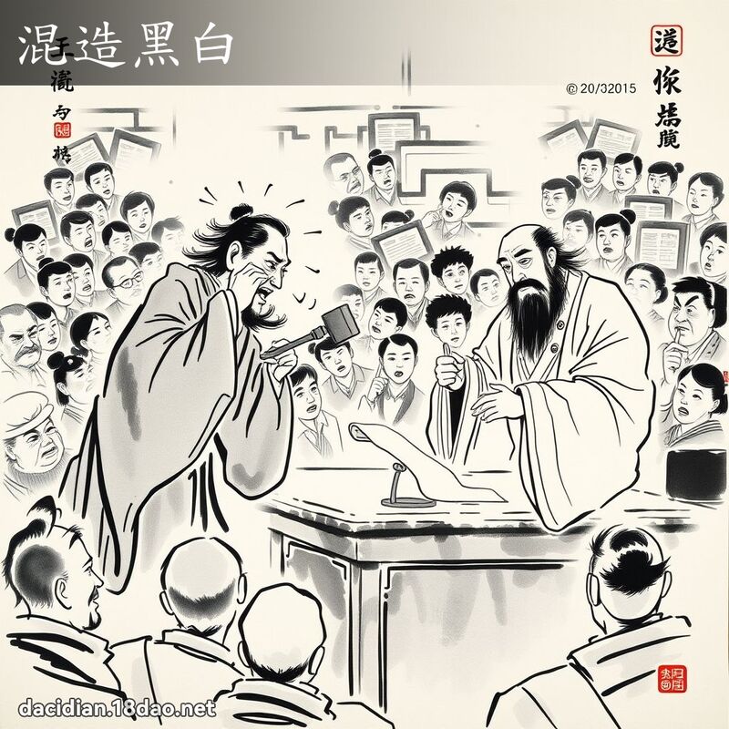 混造黑白 配图