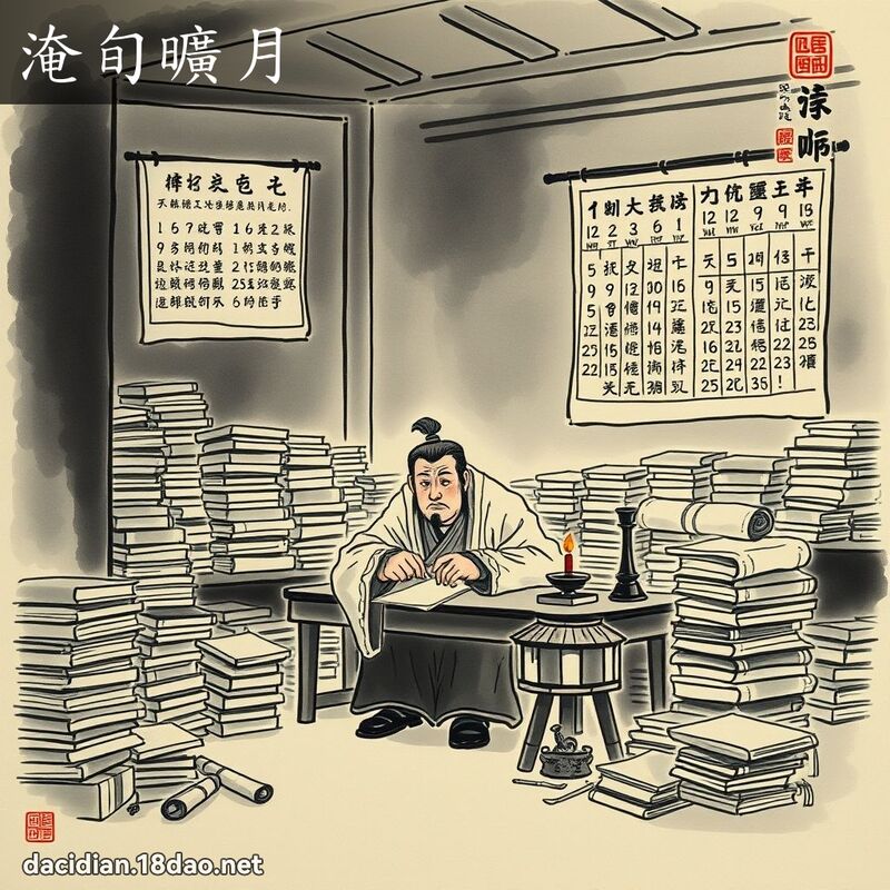 淹旬旷月 配图