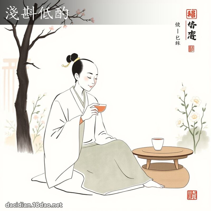 浅斟低酌 配图