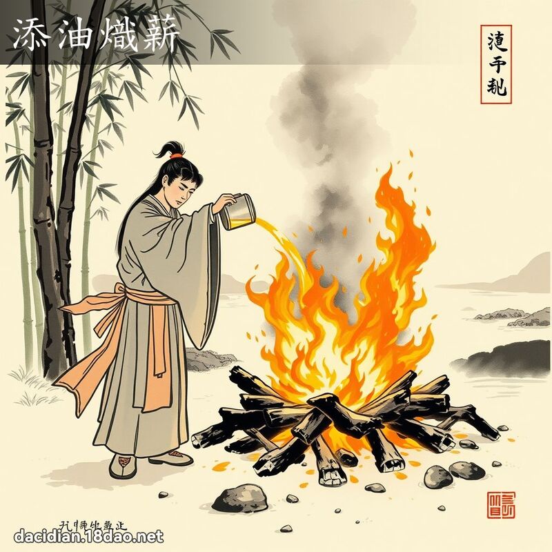 添油炽薪 配图