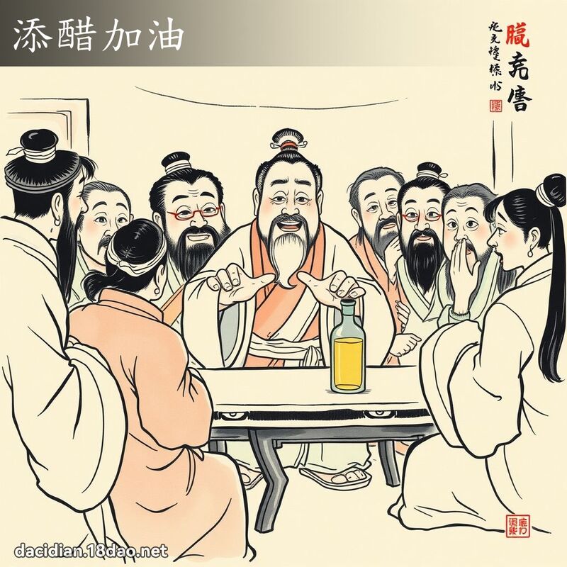 添醋加油 配图