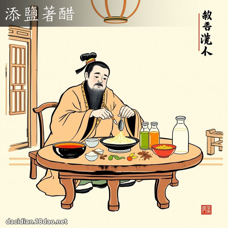 添盐著醋 配图