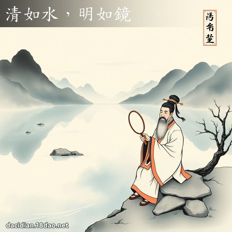 清如水,明如镜 配图