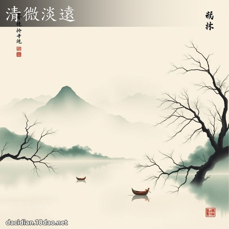 清微淡远 配图