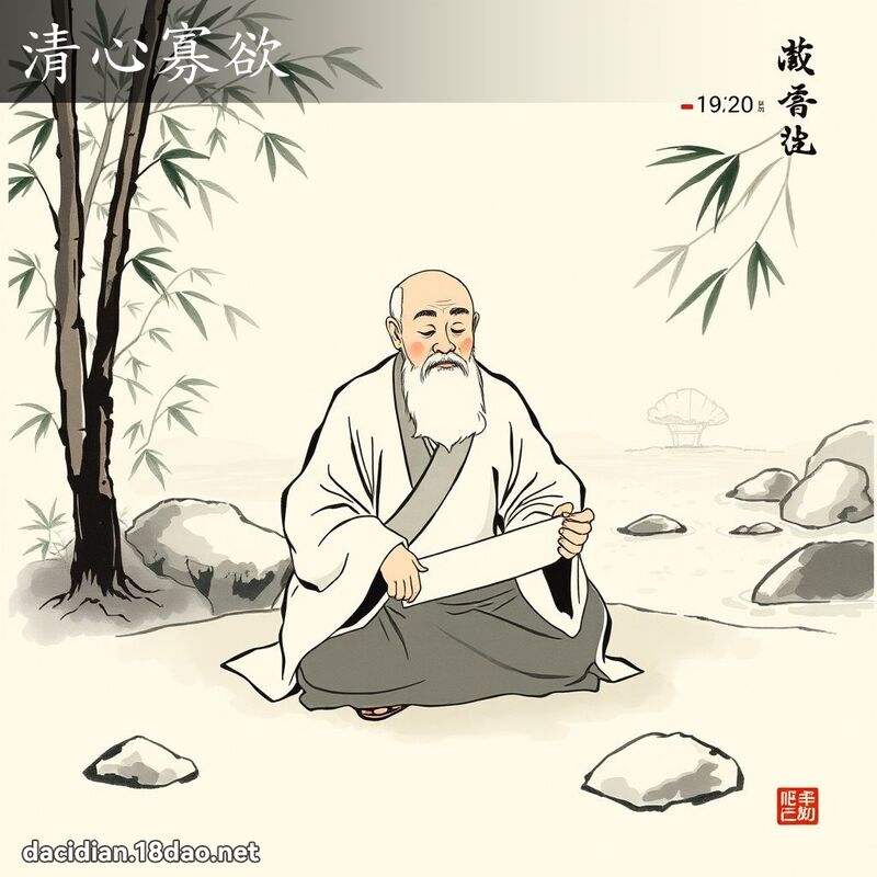 清心寡欲 配图