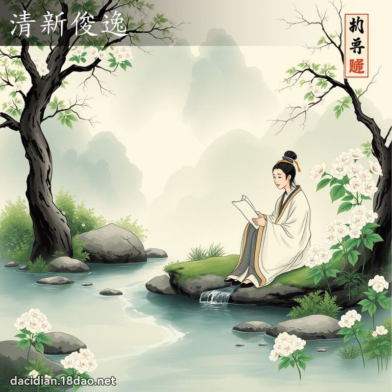 清新俊逸 配图