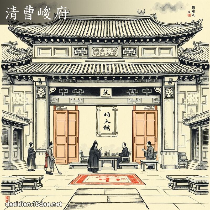 清曹峻府 配图
