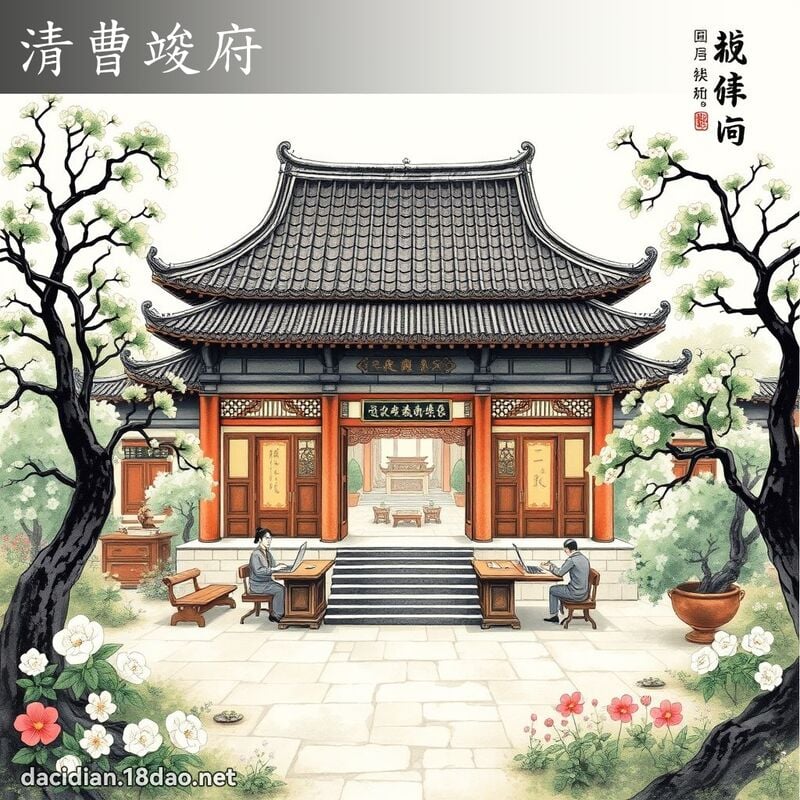 清曹竣府 配图