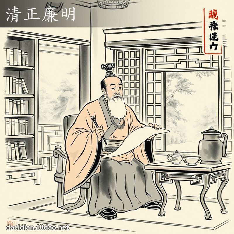 清正廉明 配图