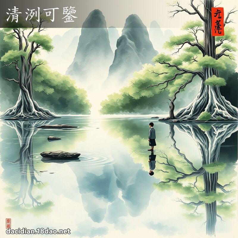 清洌可鉴 配图