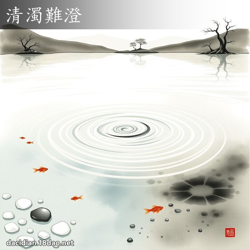 清浊难澄 配图