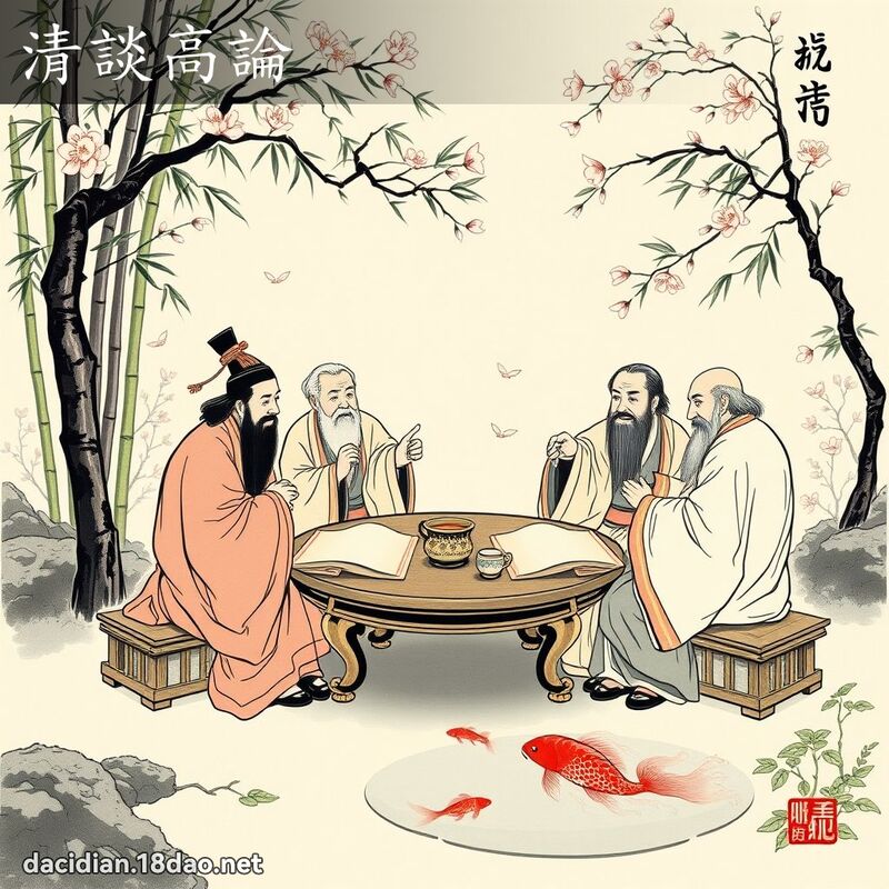 清谈高论 配图