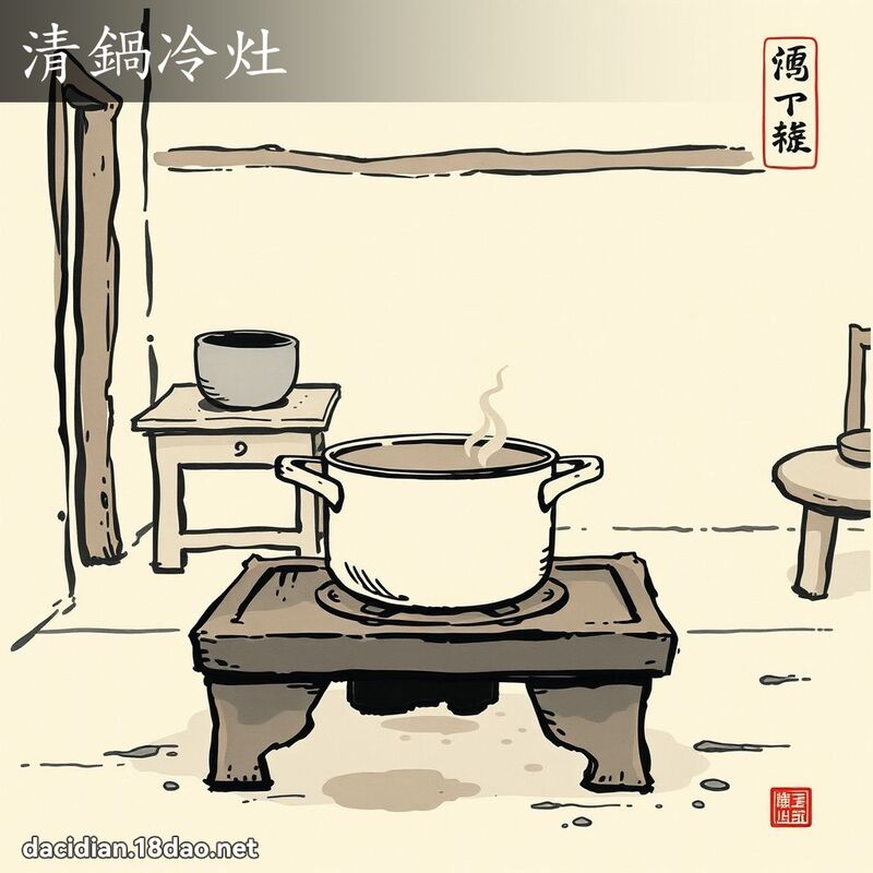 清锅冷灶 配图