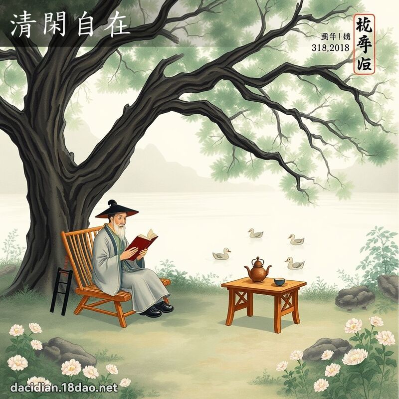 清闲自在 配图