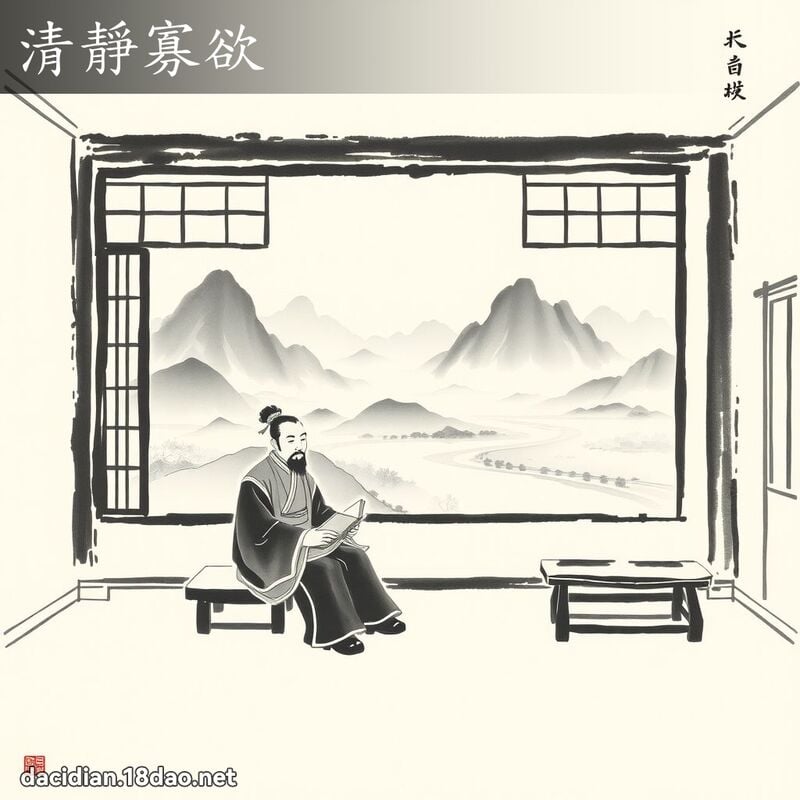 清静寡欲 配图