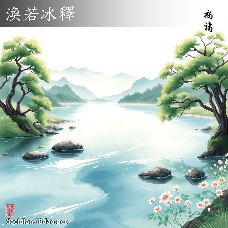 渙若冰釋 配图