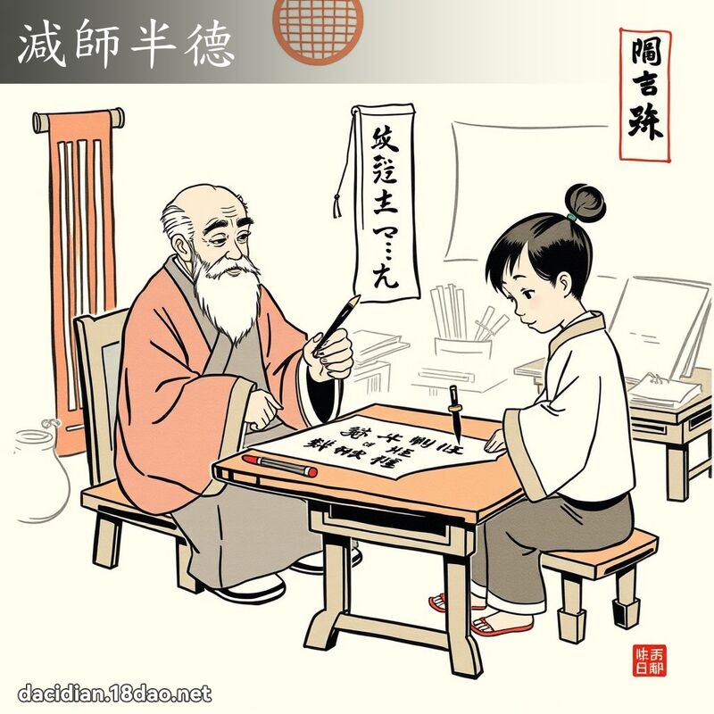 減師半德 配图