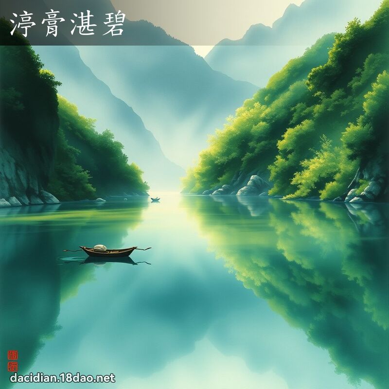 渟膏湛碧 配图
