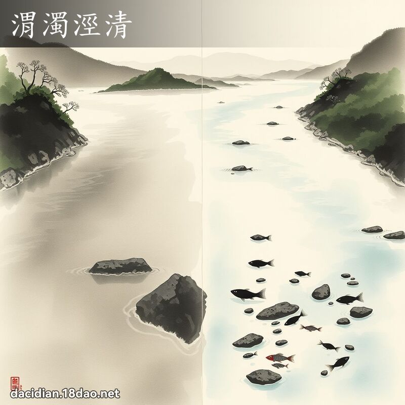 渭濁涇清 配图