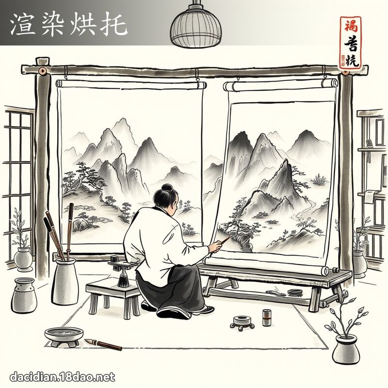 渲染烘托 配图