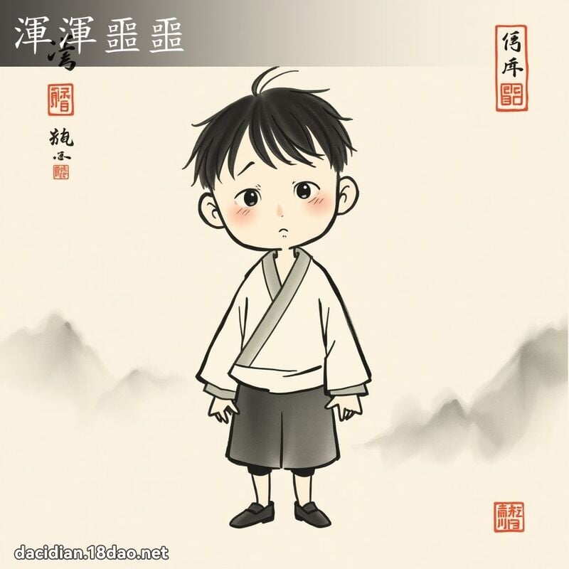 渾渾噩噩 配图