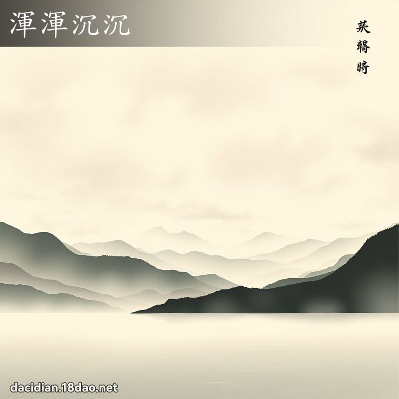 渾渾沉沉 配图