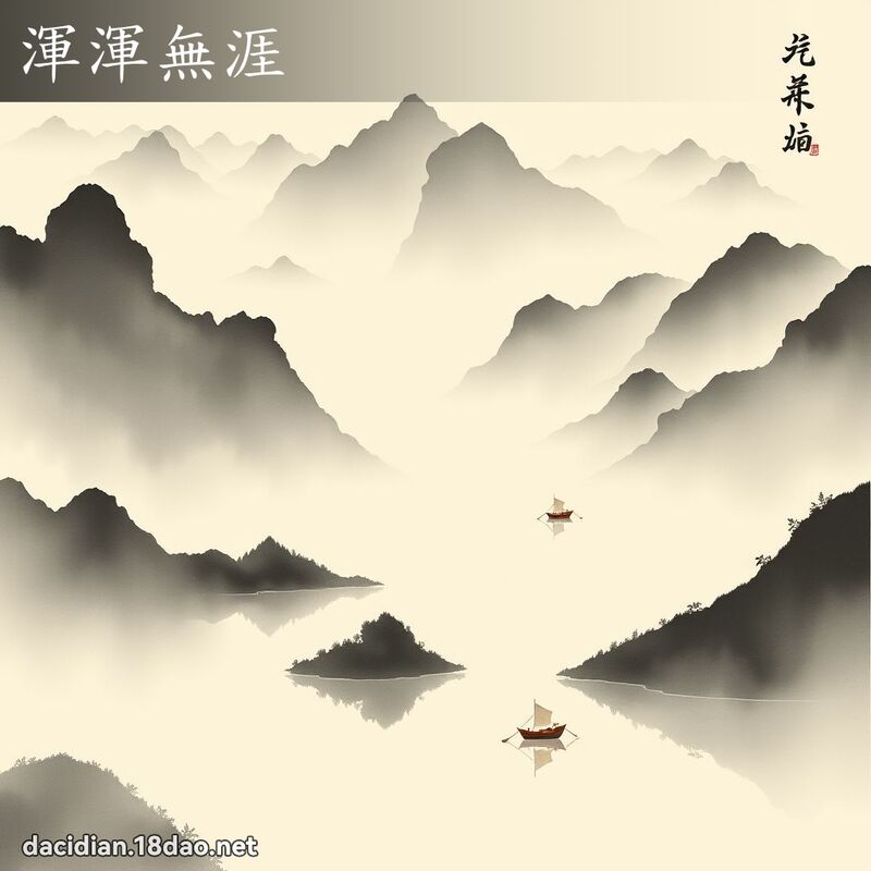 渾渾無涯 配图