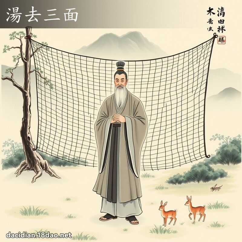 湯去三面 配图