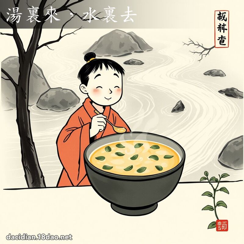 湯裏來,水裏去 配图
