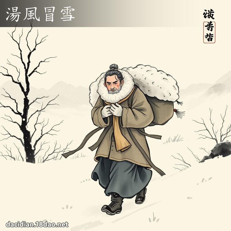 湯風冒雪 配图