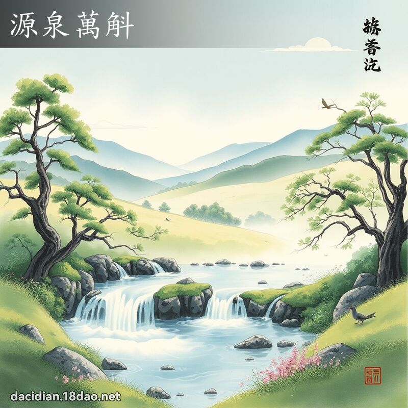 源泉萬斛 配图