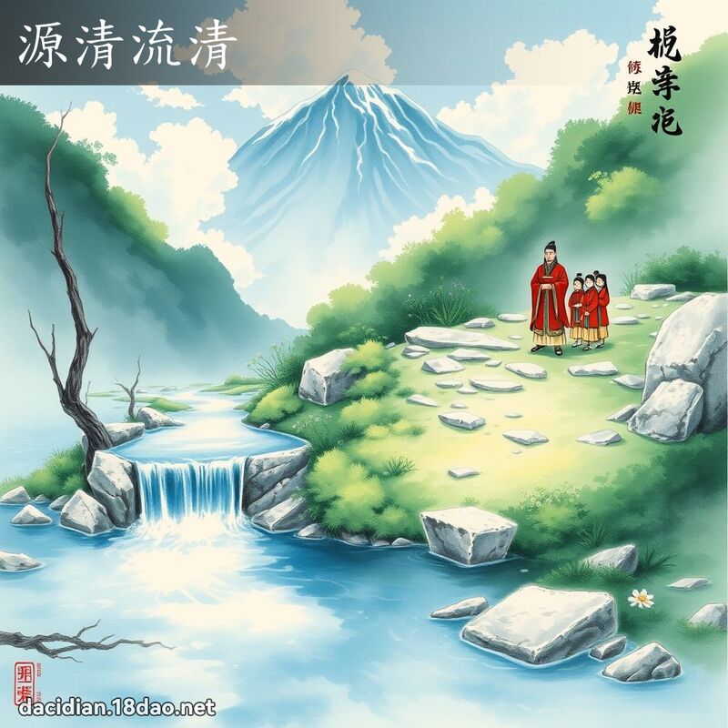 源清流清 配图