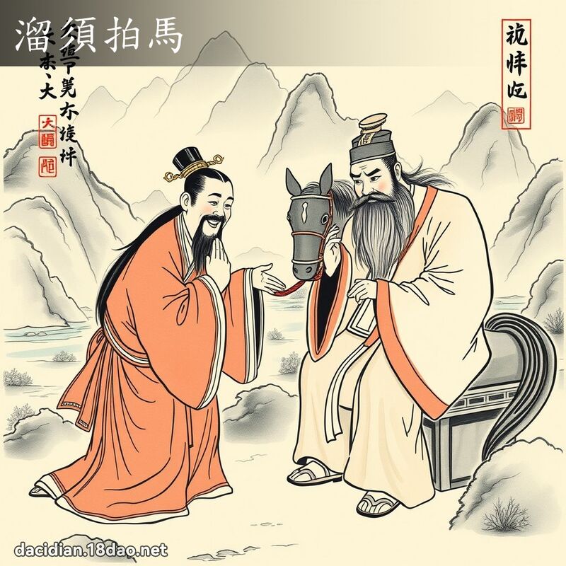 溜须拍马 配图