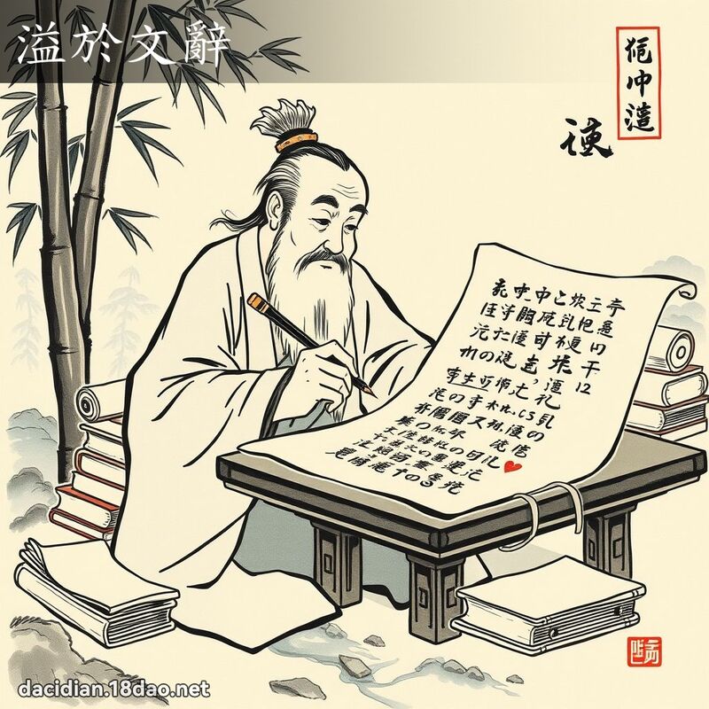 溢於文辞 配图