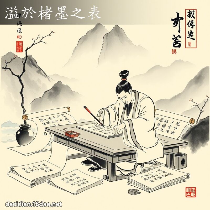 溢於楮墨之表 配图