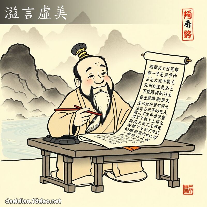 溢言虚美 配图