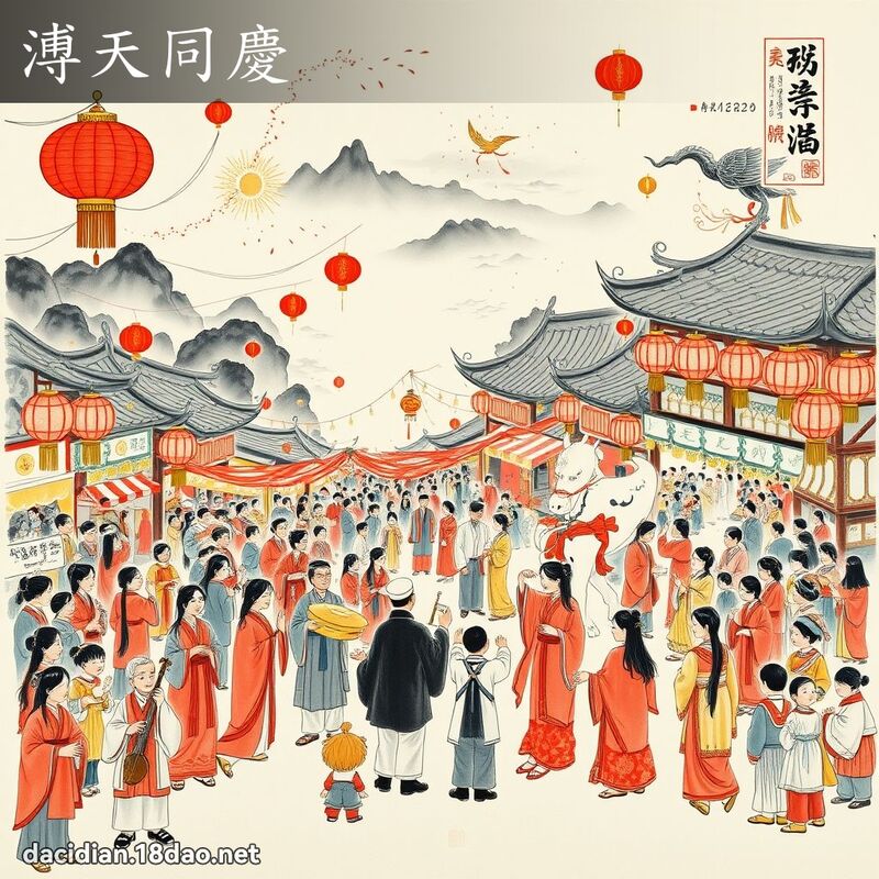 溥天同庆 配图