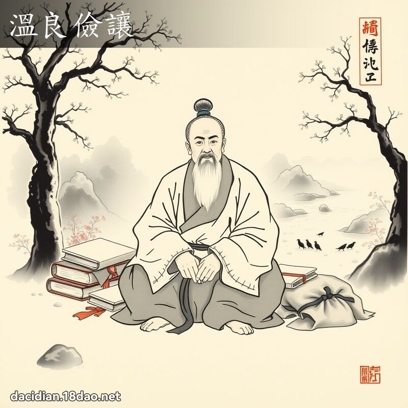 温良俭让 配图