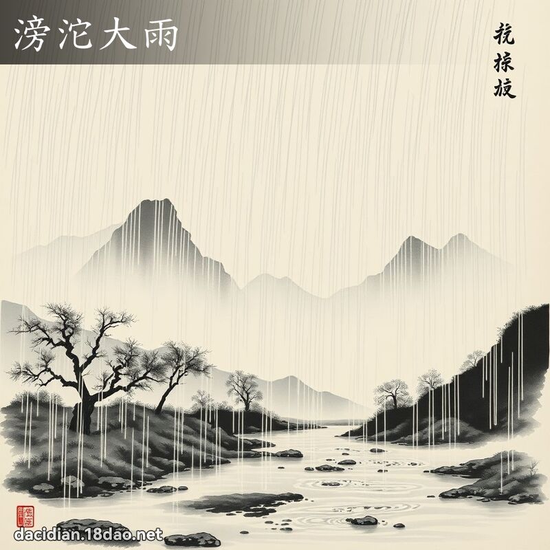 滂沱大雨 配图