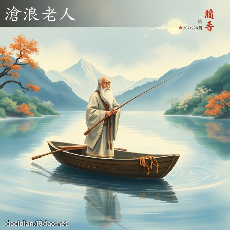 沧浪老人 配图