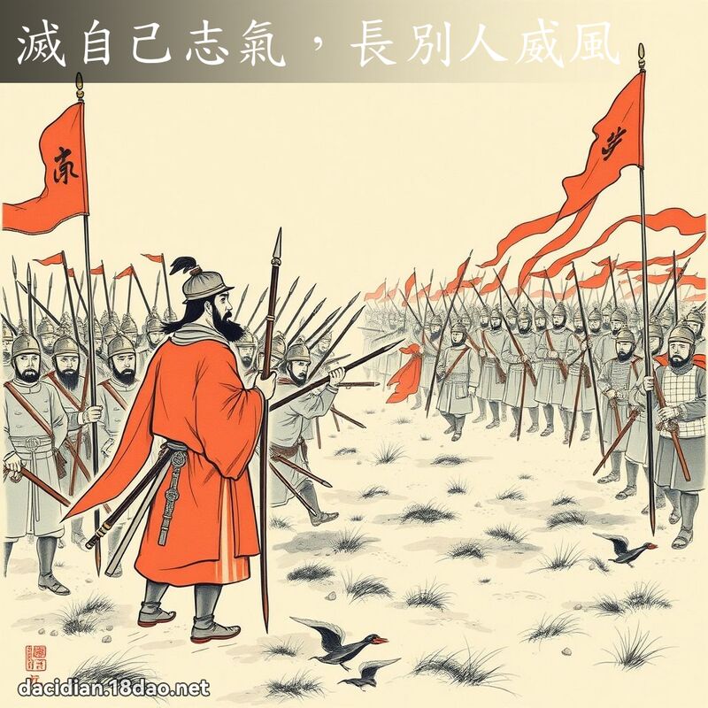 灭自己志气，长別人威风 配图