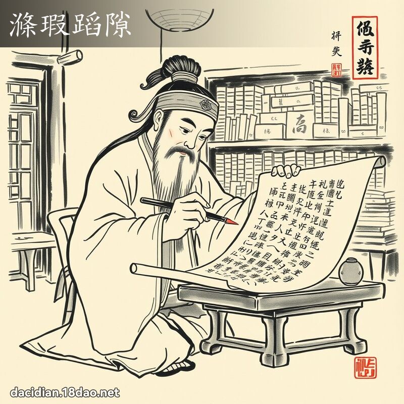 涤瑕蹈隙 配图