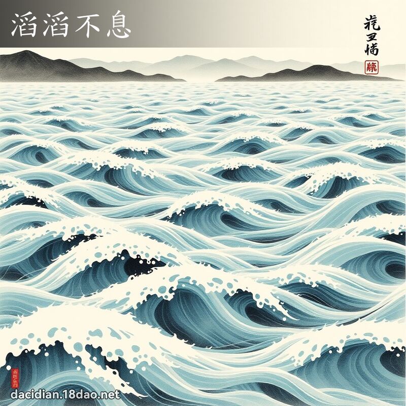 滔滔不息 配图