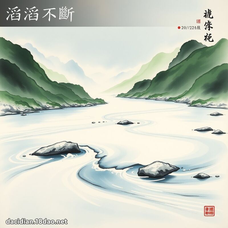 滔滔不斷 配图