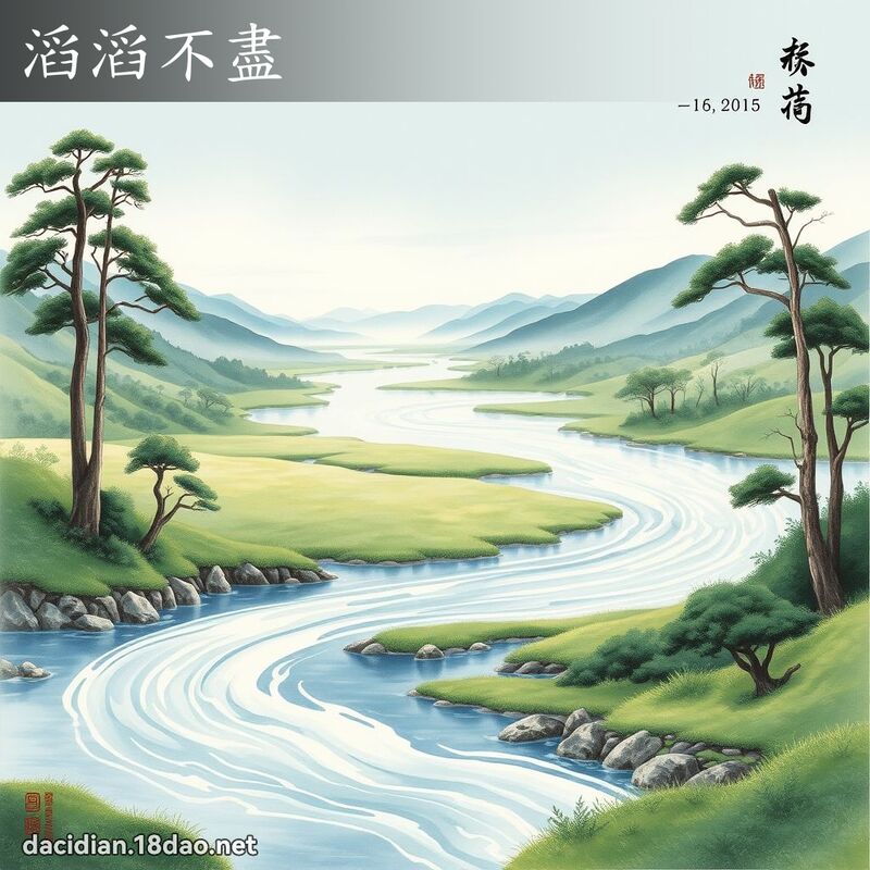 滔滔不盡 配图