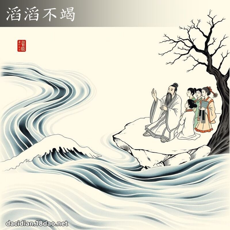 滔滔不竭 配图