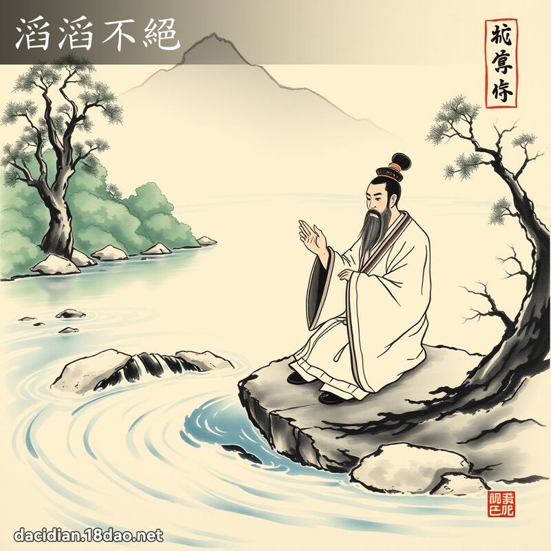 滔滔不絕 配图
